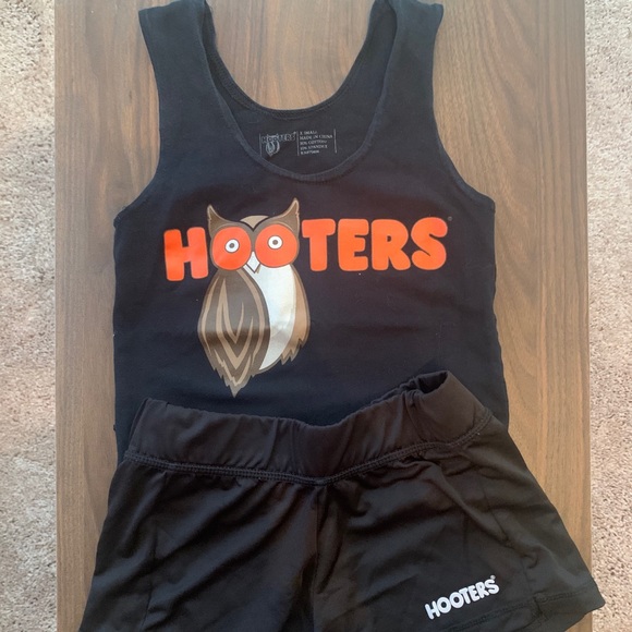 Hooters Pants - REAL Hooters Girl Tank Top and Shorts Costume